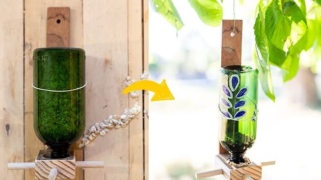 Leyendo TRANSFORMA TU BOTELLA DE CHAMP&Uacute; VAC&Iacute;A EN UN COMEDERO DE AVES