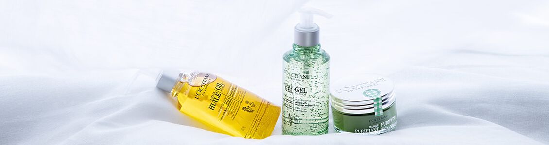 Ingredientes cuidadosamente infusionados en una colección para el cuidado del rostro.