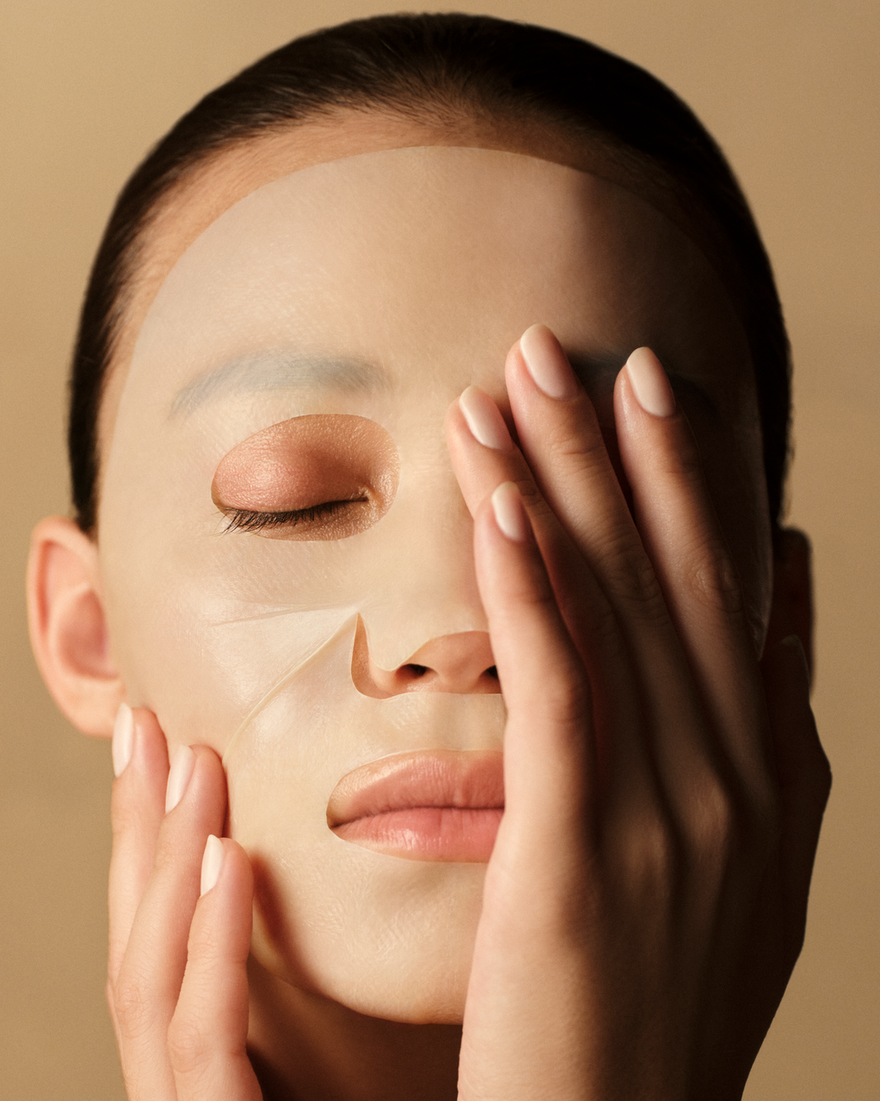 Vista 3/4 de Mascarilla de tejido S&eacute;rum Reset Siempreviva, , RECT