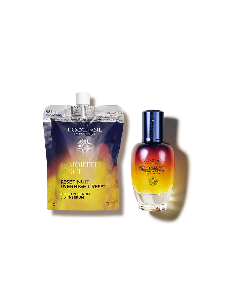 D&uacute;o S&eacute;rum Reset Siempreviva 30ml y su Recarga de 50ml. | L&rsquo;Occitane en Provence