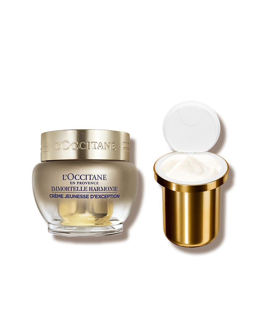 Vista 1/1 de D&uacute;o Crema Harmonie Siempreviva 50ml y su Recarga de 50ml., , RECT