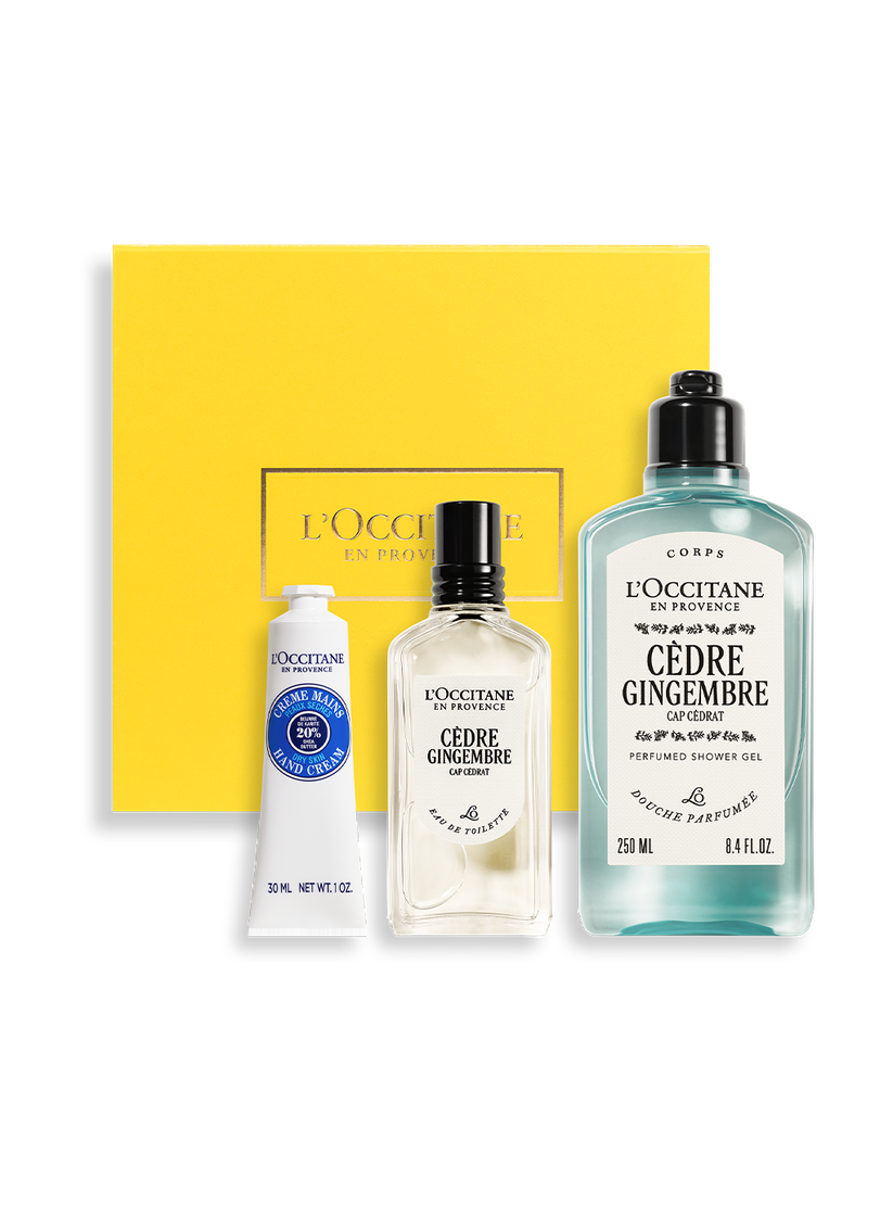 Vista 1/4 de Cofre Perfumado Hombre C&egrave;dre Gingembre (Cap C&eacute;drat), , RECT