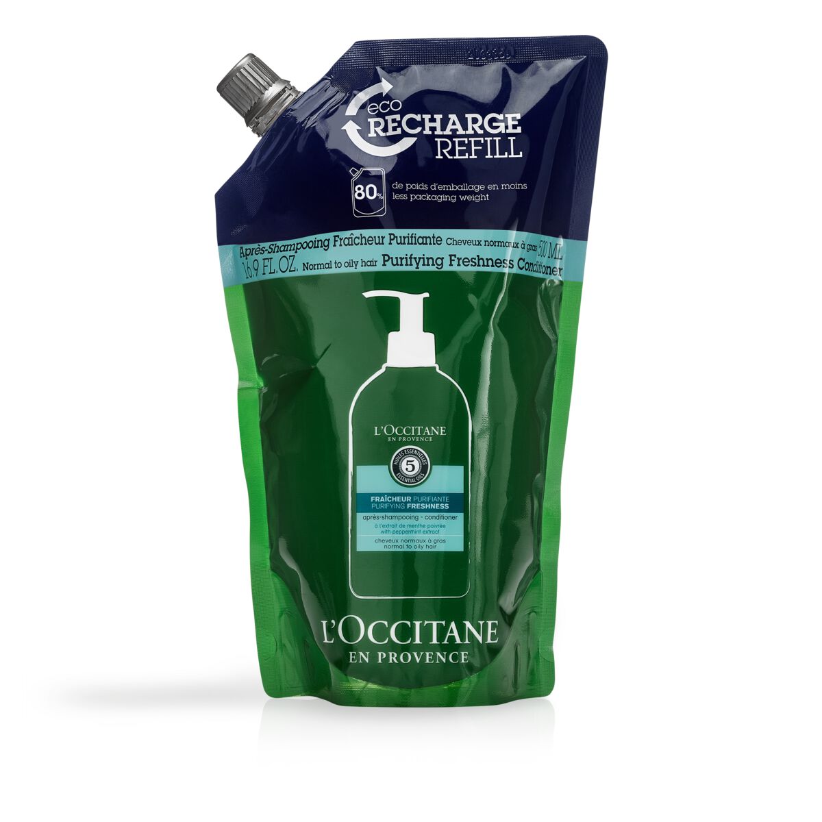 Recarga Acondicionador Frescor Revitalizante 500ml - L'Occitane en Provence