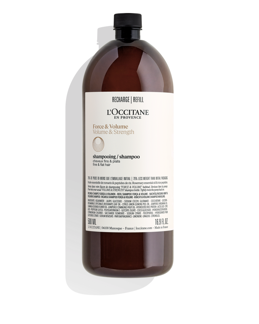 Vista 1/2 de Recarga Champ&uacute; Fuerza & Volumen Aromacolog&iacute;a, , RECT