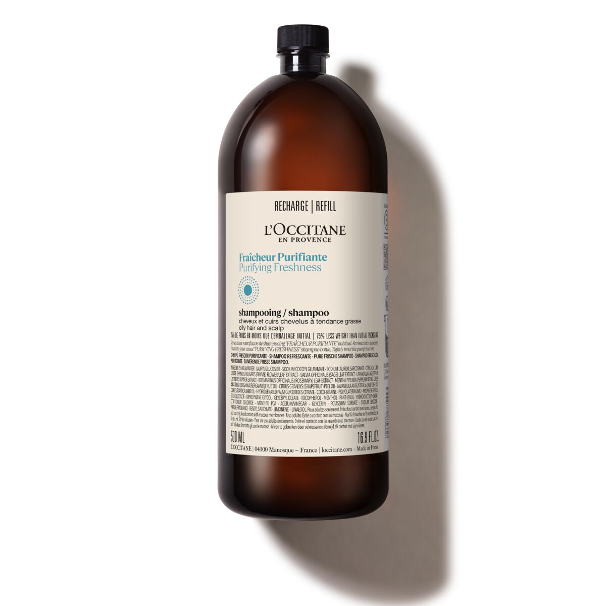 Purifying Freshness Shampoo Refill 500ml - L'Occitane en Provence