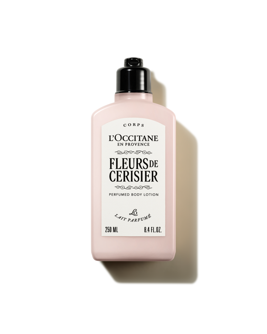 Vista 1/4 de Leche de Cuerpo Fleurs de Cerisier, , RECT