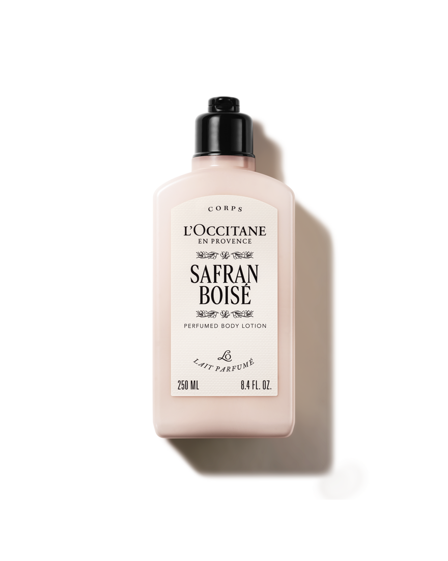 Vista 1/2 de Leche de cuerpo perfumada Safran Bois&eacute;, , RECT
