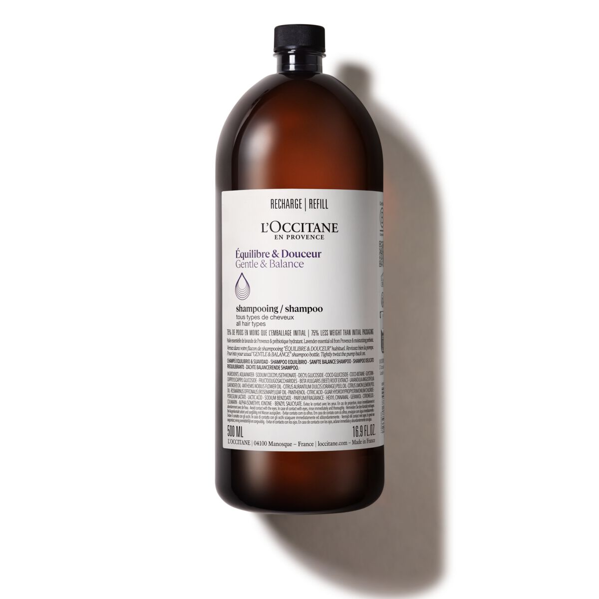 Recarga Champú Equilibrio & Suavidad Aromacología 500ml - L'Occitane en Provence