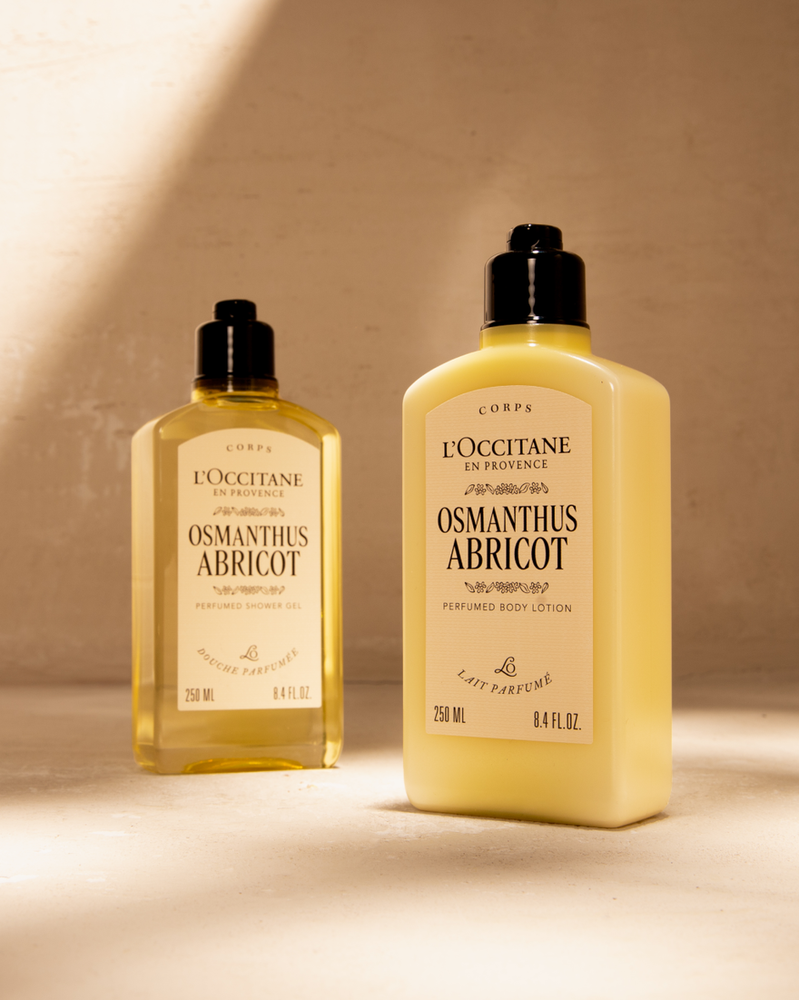 Vista 3/4 de Gel de Ducha Osmanthus Abricot, , RECT
