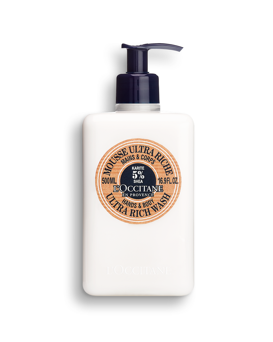 Espuma Manos y Cuerpo Ultra Rica Karit&eacute; 500 ml | L&rsquo;Occitane en Provence