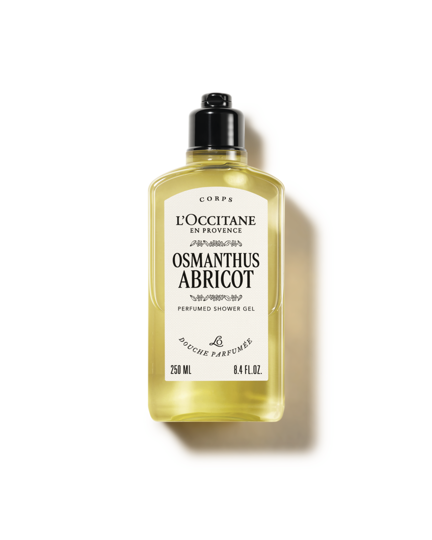 Vista 1/4 de Gel de Ducha Osmanthus Abricot, , RECT