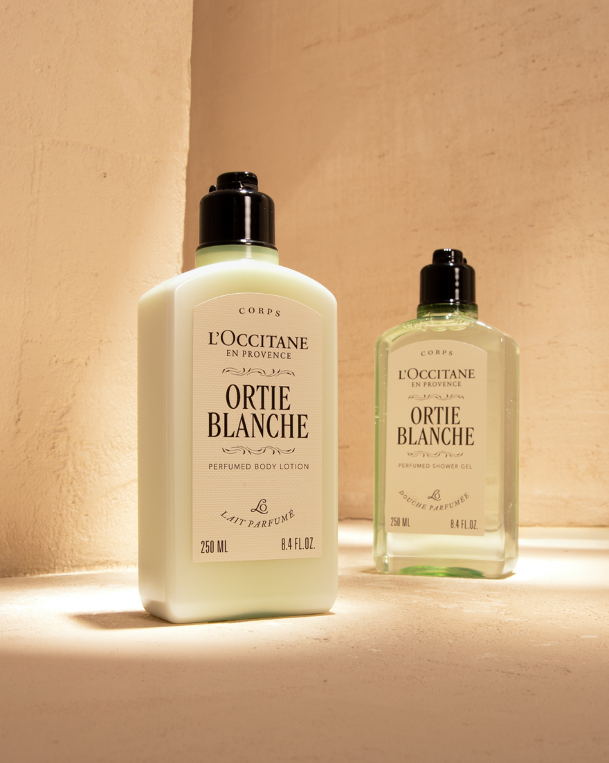 Vista 3/4 de Gel de Ducha Ortie Blanche (Herbae), , RECT